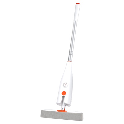 卫生间挤压式胶棉干湿两用拖把