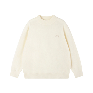 MUCMUKN 【100美丽诺羊毛】百搭软糯毛衣舒适针织衫男女童冬新款