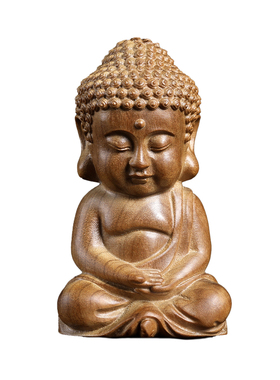 金丝楠木新中式禅意佛像摆件