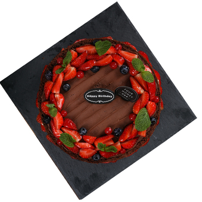 四蜜家巧克力裸胚芝士奶油鲜水果