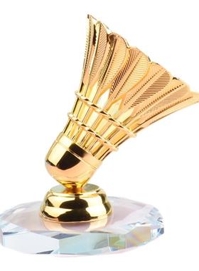 创意水晶羽毛球摆件比赛纪念品