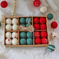 Christmas decoration: Old man, pine tree doll, ball string, wool felt hanging string, Christmas tree hanging decoration, scene arrangement props thumbnail 6