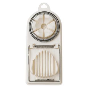 多功能切蛋器不锈钢手动松花蛋切片切鸡蛋神器二合一切皮蛋分割器