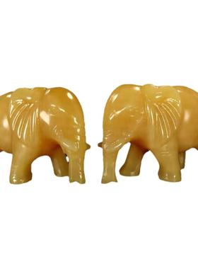 黄玉保平安新中式客厅大象摆件