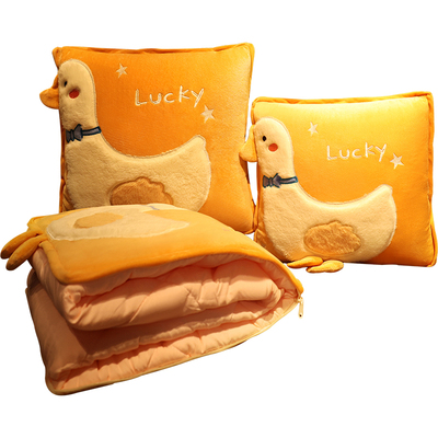 抱枕被子两用新款折叠毯子