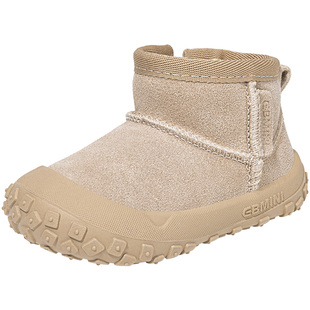 英贝米尼宝宝鞋子冬季2025新款女童加绒棉鞋婴儿学步鞋男宝雪地靴