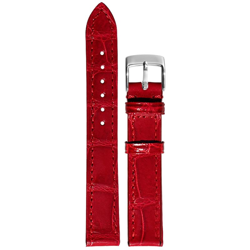 十瑞表带女适用于 肖邦手表带 鳄鱼皮HAPPYSPORT快乐钻真皮表带男
