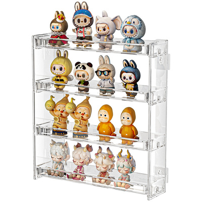 盲盒收纳展示架上墙手办置物架