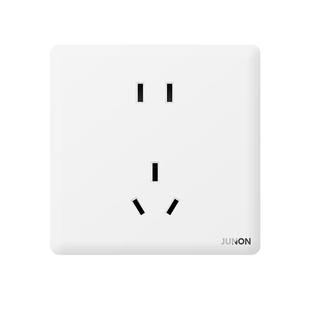 俊朗官方超薄开关插座面板家用86型暗装5孔电源大板无框 一开单控