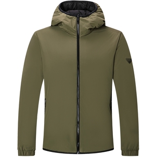 [双面穿]七匹狼厚羽绒服男士冬季新款2025休闲连帽两面穿保暖夹克