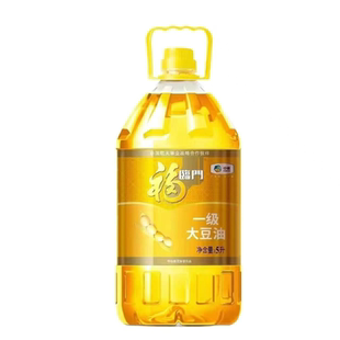 福临门一级大豆油5L食用油商用餐饮家用桶装大豆油炒菜烹饪