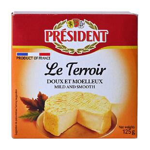 总统乡村奶酪原制干酪天然芝士块配西餐配红酒法国进口