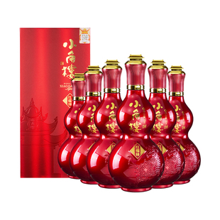 小角楼红福禄52度500ml*6瓶浓香型固态纯粮白酒整箱 送礼婚宴用酒