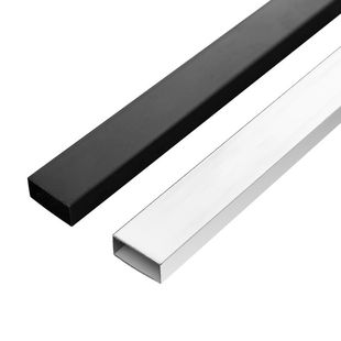 烤漆黑色方管15*30mm作横梁正挂侧挂展示层架白方管挂钩展示支架