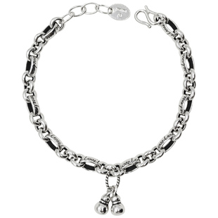 葫芦足银s999纯银手链女复古民族风手串饰品古法银饰手镯礼物正品