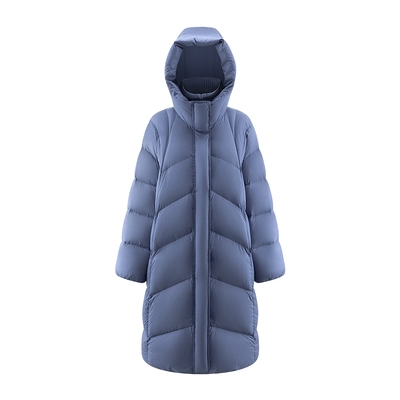 艾莱依泡芙可脱卸针织领羽绒服女