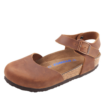 女鞋东园物作真皮可爱