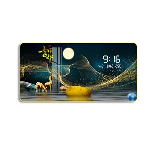 万年历电子钟表挂钟客厅家用餐厅日历时钟挂画2025新款数显挂表画