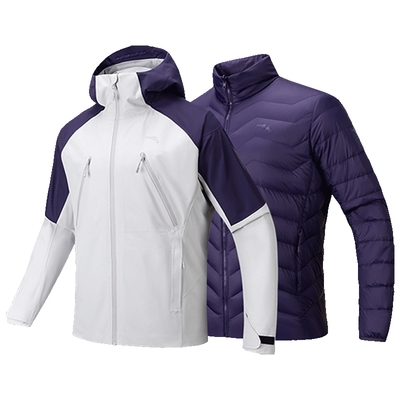 安踏软壳冲锋衣两件套男三合一