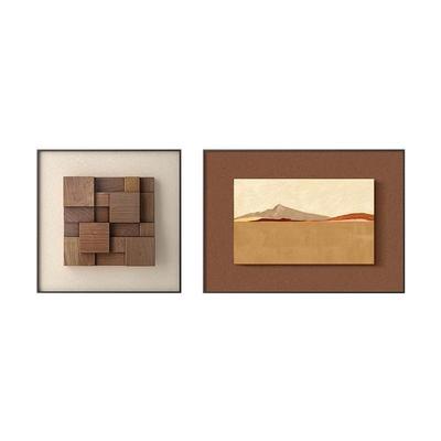 锐玺3d立体佗寂风简约挂画实物画