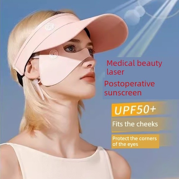 蝴蝶挂耳面罩户外运动高尔夫骑行登山冰丝防晒脸颊防护护眼角露鼻