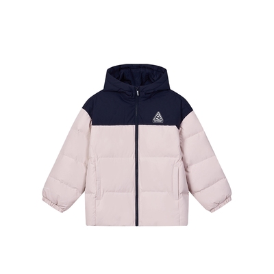 鸿星尔克儿童羽绒服连帽三防