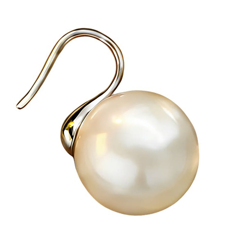 施家珍珠耳饰女高级感2026新款拾萤耳坠独特漂亮耳环澳白珍珠耳钉