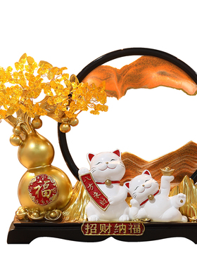 乔迁之喜摆件新居礼品搬迁礼物招财猫纳福财源滚滚开店开业大吉