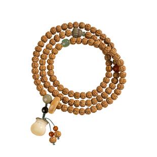 五台山天然金刚菩提手串108颗佛珠盘玩招财好运菩提跑环文玩手链