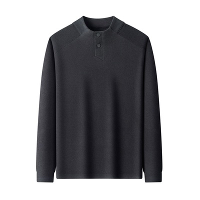 恒源祥半高领德绒保暖内搭长袖男