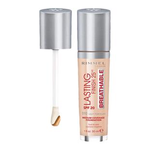 Rimmel芮谜夏季透气不油腻恒采粉底液水润保湿遮瑕