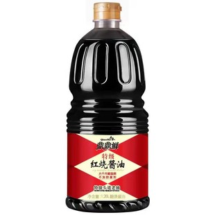 千禾鼎鼎鲜1.8L特级红烧酱油上色老抽酿造500ml特级红烧正品包邮