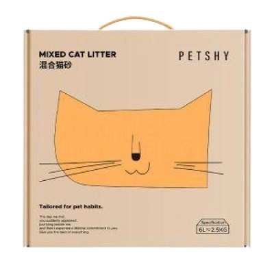 原味彩盒混合膨润猫砂