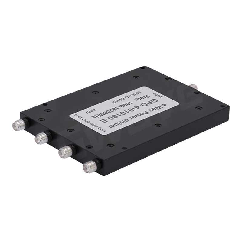 谷波互连SMA母射频一分四功分器 1-18GHz 20W GPD-4-010180-E