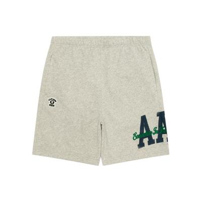 Aape猿人字母徽章迷彩口袋短裤