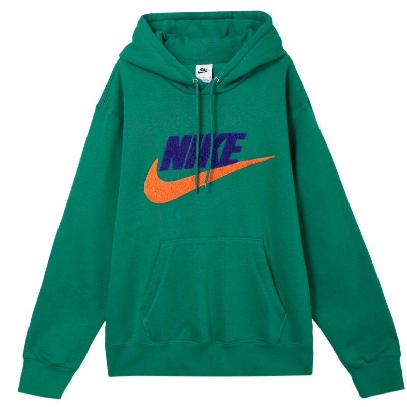 NIKE耐克男子秋冬加绒保暖套头连帽衫运动休闲复古卫衣FN3105-365
