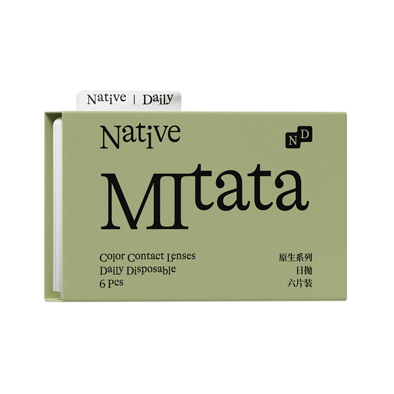 【不舒服退】Mitata原生美瞳6片混血日抛大小直径女自然隐形眼镜