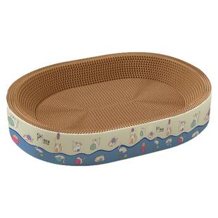 猫抓板猫窝一体猫爪板圆形耐抓耐磨不掉屑瓦楞纸猫咪用品大全玩具