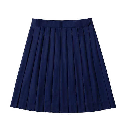 中牌制服馆十五色纯色JK制服短裙春夏基础款制服裙学院风jk绀色黑