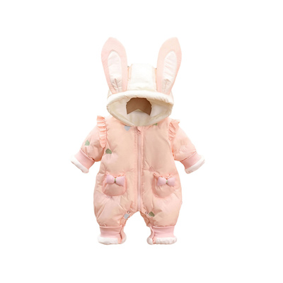 女宝宝冬装加绒外出服