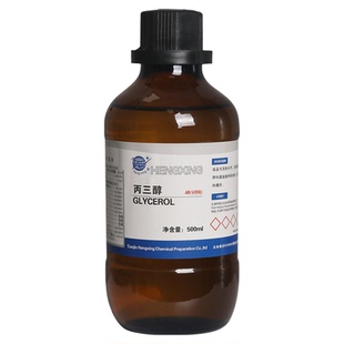 天津恒兴丙三醇（甘油）分析纯AR500ml 实验室化学试剂保湿润滑剂
