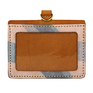 欧美风证件卡包原创手工植鞣牛皮钥匙扣卡套伸缩扣公交卡包行李牌