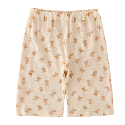 2件装宝宝短裤纯棉七分睡裤过膝