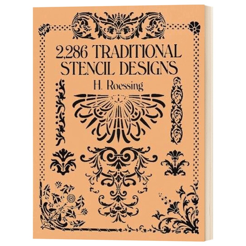 2,286 Traditional Stencil Designs 进口艺术 2286种传统模板设计 进口原版书籍