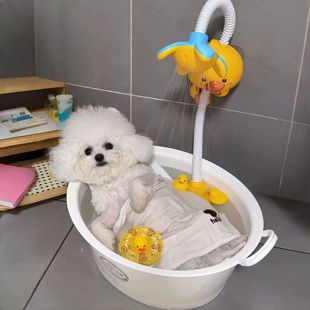 狗狗洗澡盆比熊小中型犬猫咪专用可折叠免弯腰清洁用品宠物浴缸桶