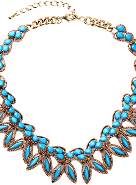 大款女士锁骨链欧美植物超仙复古