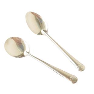 【50支100支装】铁勺子不锈钢一次性赠品西瓜勺子成人勺长柄