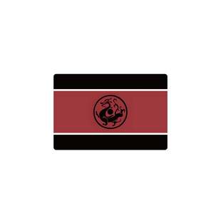 反光磁性大汉龙旗复古汉朝黑龙旗遮蔽划痕摩托车展粘胶圆形车贴纸