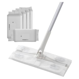 五月花拖把静电除尘纸抛消毒除尘清洁擦地拖布家用拖地地板湿纸巾