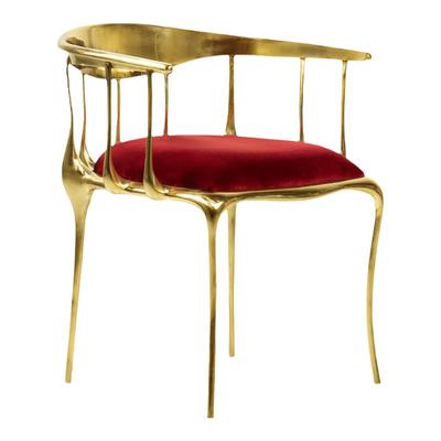 bocadolobo意式极简纯铜餐椅家用